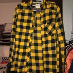 Yellow and Black flannel